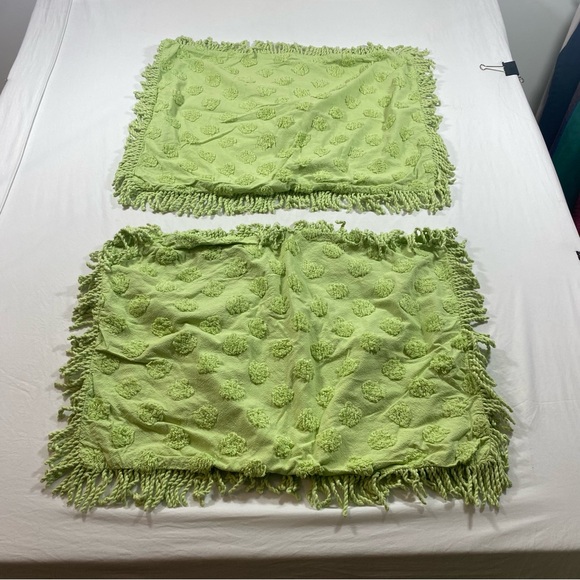 Other - Green Textured pillow Shams pillow cases Retro Shams